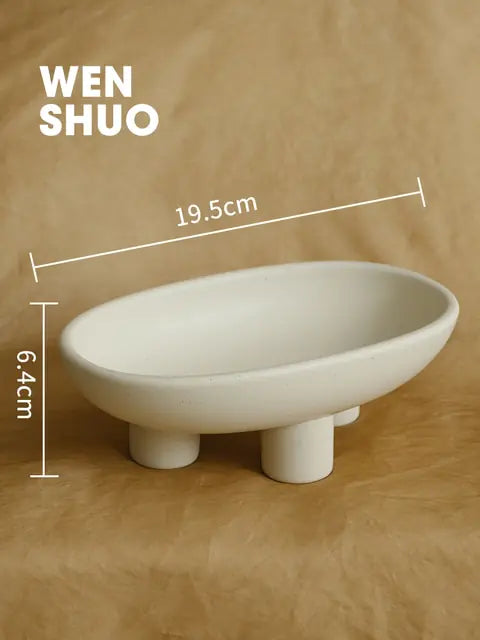 Three-Legs Ceramic Soap Dish
