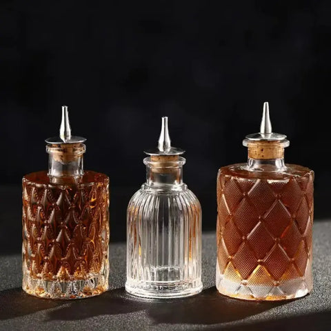 Cocktail Bitters Bottle Vintage Glass