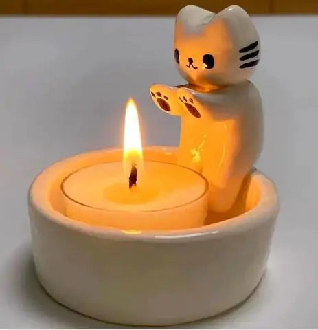 Kitten Tea-light Candle Holder